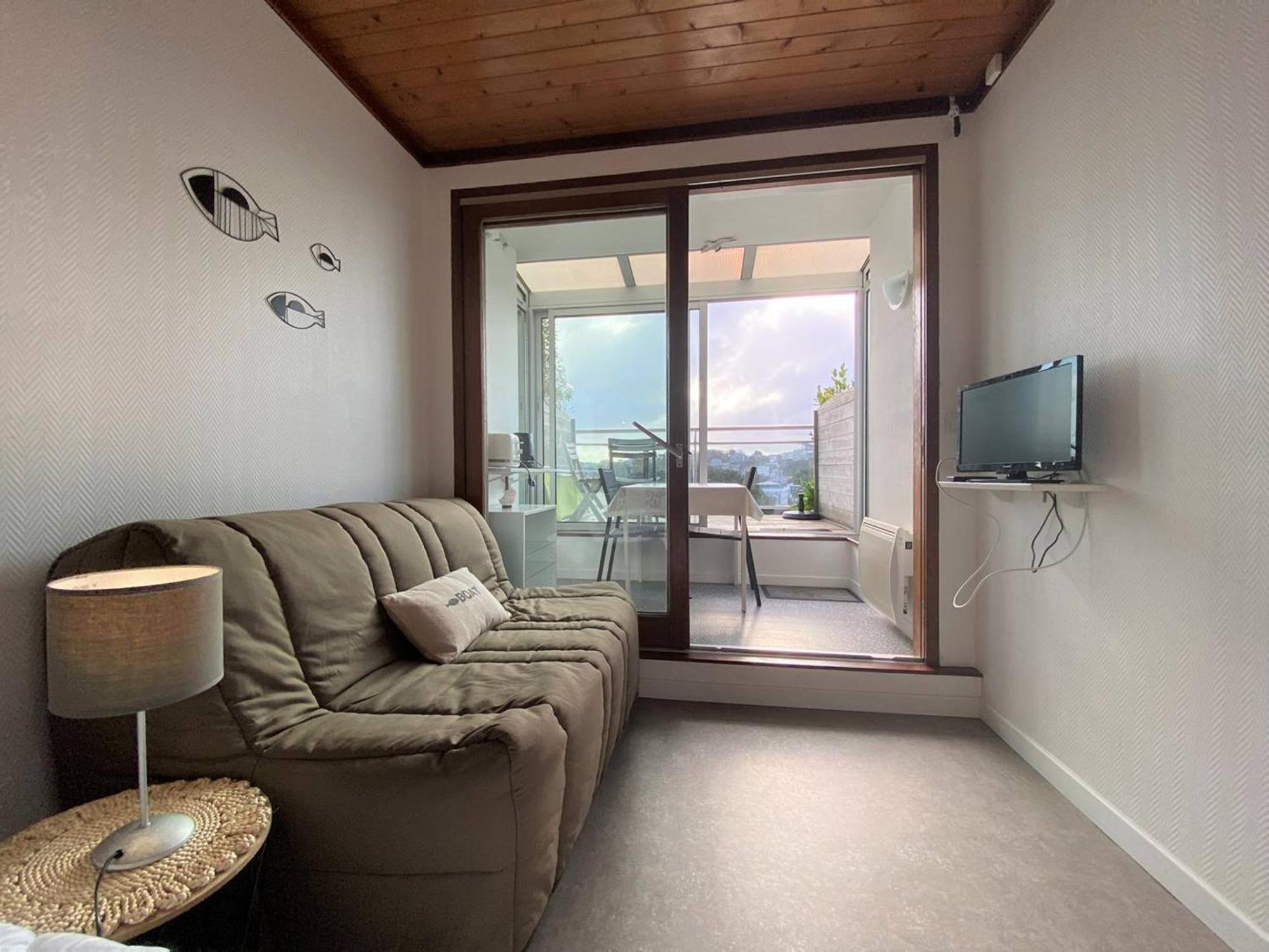 Studio Avec Terrasse Et Loggia A 400M De La Plage A Perros-Guirec - Fr-1-368-381 Exteriér fotografie